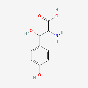 molecular formula C9H11NO4 B1252219 2-Amino-3-hydroxy-3-(4-hydroxyphenyl)propanoic acid 