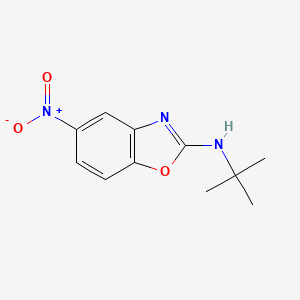 molecular formula C11H13N3O3 B12522197 N-tert-butyl-5-nitro-1,3-benzoxazol-2-amine CAS No. 337908-65-3