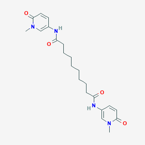 molecular formula C22H30N4O4 B125222 I4-BT8MeDNH2 CAS No. 148805-98-5