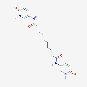 molecular formula C22H30N4O4 B125222 N,N'-Bis(2-(2-thiazolinyl))-1,8-octamethylenedicarboxamide CAS No. 148805-98-5
