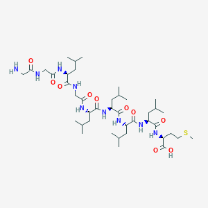 molecular formula C41H75N9O10S B12522210 Glycylglycyl-L-leucylglycyl-L-leucyl-L-leucyl-L-leucyl-L-leucyl-L-methionine CAS No. 654638-31-0