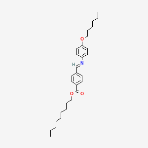 molecular formula C29H41NO3 B12522242 Nonyl 4-[(E)-{[4-(hexyloxy)phenyl]imino}methyl]benzoate CAS No. 793724-55-7