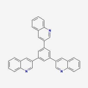 molecular formula C33H21N3 B12522261 Quinoline, 3,3',3''-(1,3,5-benzenetriyl)tris- CAS No. 831235-68-8