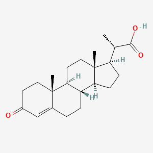 molecular formula C22H32O3 B1252237 3-Oxo-23,24-bisnorchol-4-en-22-oic acid 