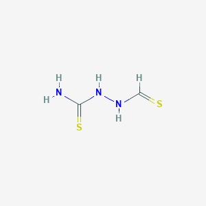 molecular formula C2H5N3S2 B12522382 2-Methanethioylhydrazine-1-carbothioamide CAS No. 663612-79-1