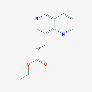 molecular formula C13H12N2O2 B12522386 Ethyl 3-(1,6-Naphthyridin-8-yl)acrylate 
