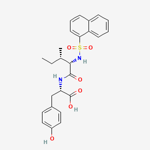 molecular formula C25H28N2O6S B12522407 N-(Naphthalene-1-sulfonyl)-L-isoleucyl-L-tyrosine CAS No. 773858-04-1