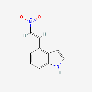 molecular formula C10H8N2O2 B1252241 4-(2-硝基乙烯基)-1H-吲哚 CAS No. 49839-99-8
