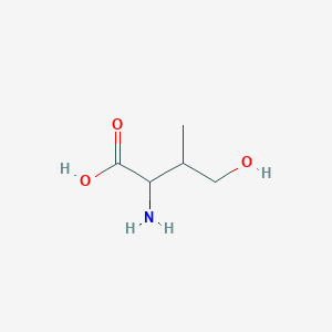 molecular formula C5H11NO3 B12522410 2-Amino-4-hydroxy-3-methylbutanoic acid 
