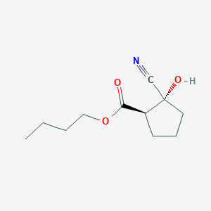 molecular formula C11H17NO3 B12522453 Butyl (1R,2R)-2-cyano-2-hydroxycyclopentane-1-carboxylate CAS No. 834886-20-3