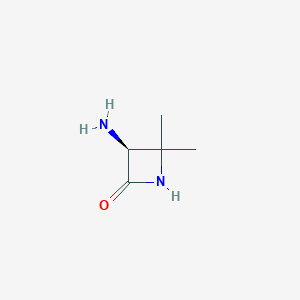 molecular formula C5H10N2O B12522497 (3S)-3-amino-4,4-dimethylazetidin-2-one CAS No. 820253-37-0