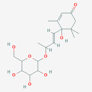 molecular formula C19H30O8 B1252250 Corchoionol C 9-葡萄糖苷 