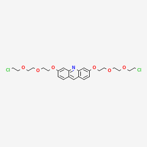 molecular formula C25H31Cl2NO6 B12522501 3,6-Bis[2-[2-(2-chloroethoxy)ethoxy]ethoxy]acridine 