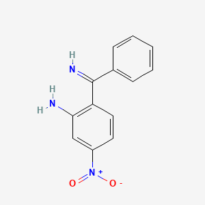 molecular formula C13H11N3O2 B12522506 2-[Imino(phenyl)methyl]-5-nitroaniline CAS No. 833482-39-6