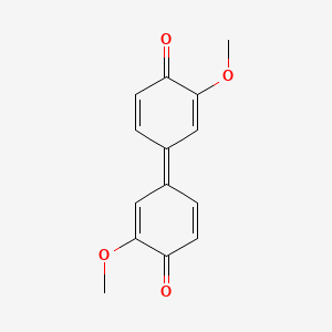 molecular formula C14H12O4 B1252253 3,3'-Dimethoxy-4,4'-biphenoquinone 