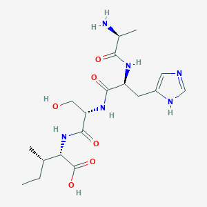 molecular formula C18H30N6O6 B12522539 L-Alanyl-L-histidyl-L-seryl-L-isoleucine CAS No. 798540-14-4