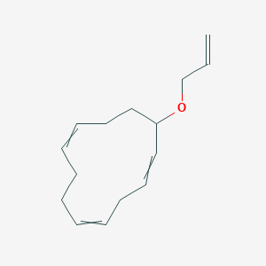 molecular formula C15H22O B12522585 12-[(Prop-2-en-1-yl)oxy]cyclododeca-1,4,8-triene CAS No. 660852-47-1