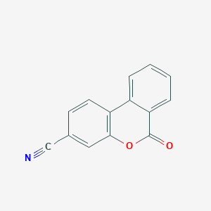 molecular formula C14H7NO2 B12522660 3-Carbonitril-6H-benzo[c]chromen-6-one 