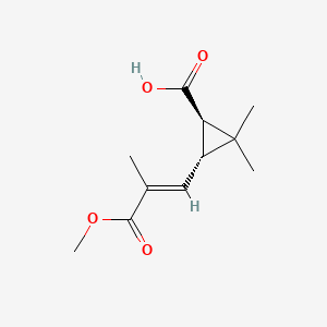 molecular formula C11H16O4 B1252271 Pyrethric acid 
