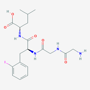 molecular formula C19H27IN4O5 B12522710 Glycylglycyl-2-iodo-L-phenylalanyl-L-leucine CAS No. 666703-13-5