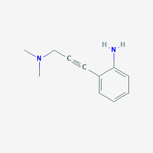molecular formula C11H14N2 B12522717 2-[3-(Dimethylamino)prop-1-yn-1-yl]aniline CAS No. 651729-16-7