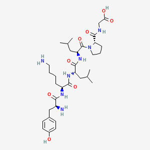 molecular formula C34H55N7O8 B12522726 L-Tyrosyl-L-lysyl-L-leucyl-L-leucyl-L-prolylglycine CAS No. 669713-09-1