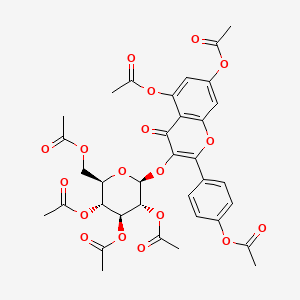 molecular formula C35H34O18 B1252284 Astragalin Heptaacetate 