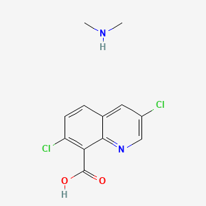 molecular formula C12H12Cl2N2O2 B1252285 Quinclorac-dimethylammonium CAS No. 84087-48-9