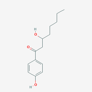 molecular formula C14H20O3 B12522850 3-Hydroxy-1-(4-hydroxyphenyl)octan-1-one CAS No. 848478-61-5