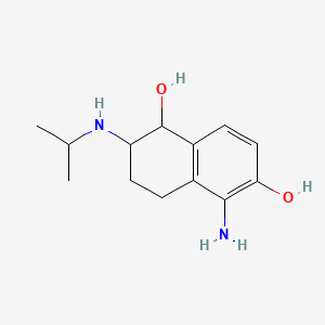 molecular formula C13H20N2O2 B1252290 5-Amino-2-(isopropylamino)-1,2,3,4-tetrahydronaphthalene-1,6-diol 