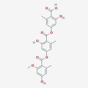 molecular formula C25H22O10 B1252291 Umbilicaric acid 