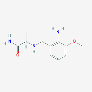 molecular formula C11H17N3O2 B12522916 N~2~-[(2-Amino-3-methoxyphenyl)methyl]alaninamide CAS No. 832676-76-3