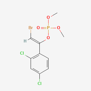 molecular formula C10H10BrCl2O4P B1252292 Phosphoric acid, 2-bromo-1-(2,4-dichlorophenyl)ethenyl dimethyl ester CAS No. 68107-01-7