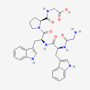 molecular formula C31H35N7O6 B12522933 Glycyl-L-tryptophyl-L-tryptophyl-L-prolylglycine CAS No. 742068-30-0