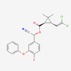molecular formula C22H18Cl2FNO3 B1252294 Cyfluthrin diastereoisomer III CAS No. 86560-94-3