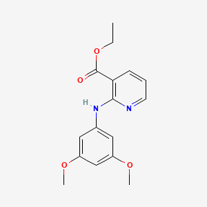 molecular formula C16H18N2O4 B12523024 Ethyl 2-(3,5-dimethoxyanilino)pyridine-3-carboxylate CAS No. 712277-69-5