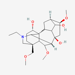 (1S,4S,5R,6S,8R,9S,13S,16S,18R)-11-ethyl-6,18-dimethoxy-13-(methoxymethyl)-11-azahexacyclo[7.7.2.12,5.01,10.03,8.013,17]nonadecane-4,8,16-triol