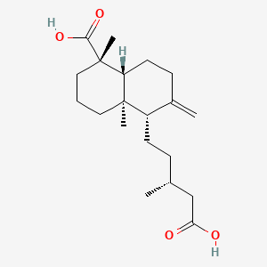 (1S,4aR,5S,8aR)-5-[(3R)-4-carboxy-3-methylbutyl]-1,4a-dimethyl-6-methylidene-3,4,5,7,8,8a-hexahydro-2H-naphthalene-1-carboxylic acid