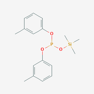 molecular formula C17H23O3PSi B12523064 Bis(3-methylphenyl) trimethylsilyl phosphite CAS No. 677750-88-8