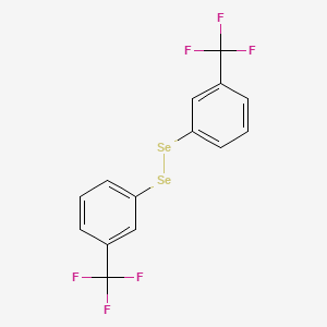 molecular formula C14H8F6Se2 B1252309 Bis[3-(trifluoromethyl)phenyl]diselane CAS No. 53973-75-4
