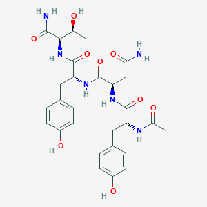 molecular formula C28H36N6O9 B12523093 N-Acetyl-D-tyrosyl-D-asparaginyl-D-tyrosyl-D-threoninamide CAS No. 653568-04-8