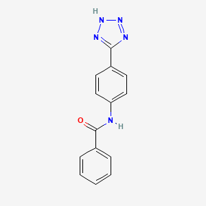 molecular formula C14H11N5O B12523108 N-[4-(2H-tetrazol-5-yl)phenyl]benzamide CAS No. 651769-73-2