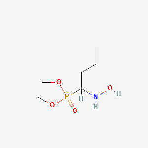 molecular formula C6H16NO4P B12523139 Phosphonic acid, [1-(hydroxyamino)butyl]-, dimethyl ester CAS No. 653580-16-6