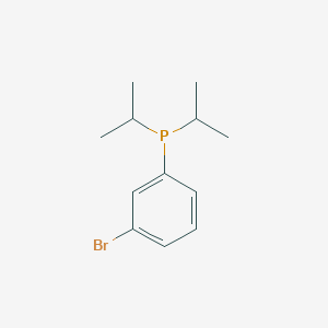 molecular formula C12H18BrP B12523141 (3-Bromophenyl)di(propan-2-yl)phosphane CAS No. 651330-02-8