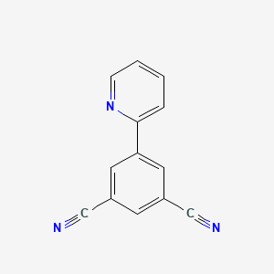 molecular formula C13H7N3 B12523209 5-(Pyridin-2-yl)benzene-1,3-dicarbonitrile CAS No. 820231-68-3