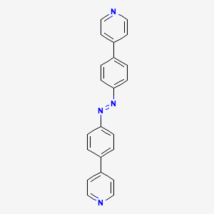 molecular formula C22H16N4 B12523237 (E)-1,2-Bis(4-(pyridin-4-yl)phenyl)diazene 