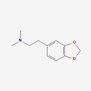 molecular formula C11H15NO2 B1252326 2-(1,3-benzodioxol-5-yl)-N,N-dimethylethanamine 