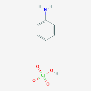 molecular formula C6H8ClNO4 B1252328 Aniline;perchloric acid CAS No. 14796-11-3