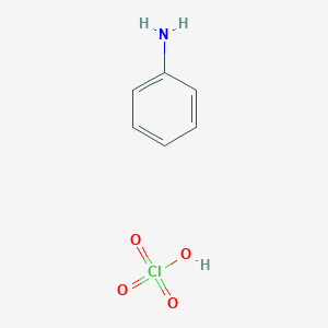molecular formula C6H8ClNO4 B1252328 Phenylamine perchlorate CAS No. 14796-11-3