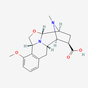 (1S,2S,3R,5S,6R,9R)-11-methoxy-18-methyl-7-oxa-17,18-diazapentacyclo[7.7.1.12,5.06,17.010,15]octadeca-10(15),11,13-triene-3-carboxylic acid